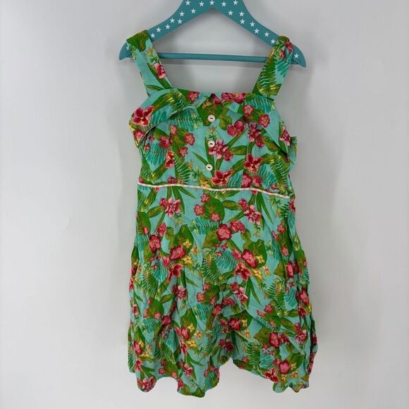 435 Matilda Jane Kids Multicolor Floral Hawaiian Hello Lovely Luau Dress Size 10 - Picture 1 of 4